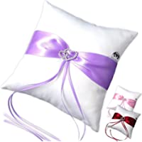 EinsSein 1x Almohada de anillos Boda Parentesi 20x20 grande lilaco-blanco porta bodas alianzas cojin anillo cojines…